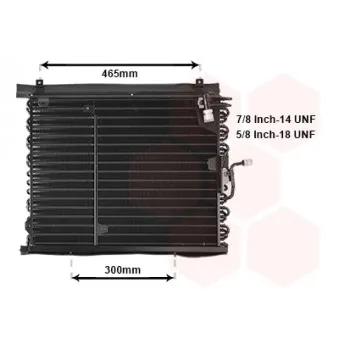 Condenseur, climatisation VAN WEZEL 30005160