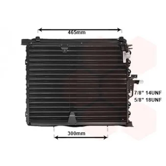 Condenseur, climatisation VAN WEZEL 30005170
