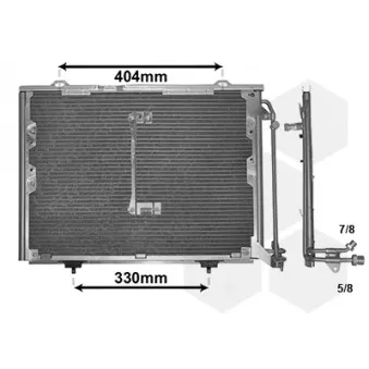 Condenseur, climatisation VAN WEZEL 30005207