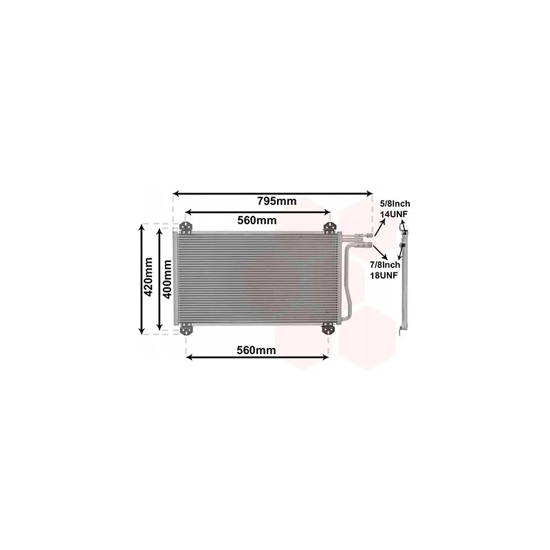 Condenseur, climatisation VAN WEZEL 30005219