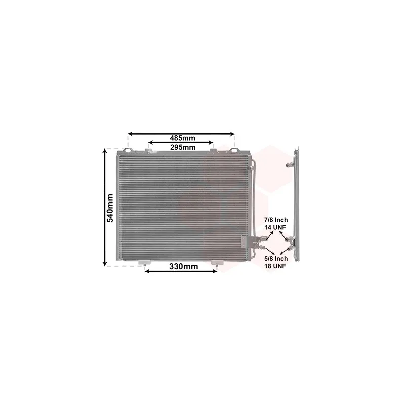 Condenseur, climatisation VAN WEZEL 30005232
