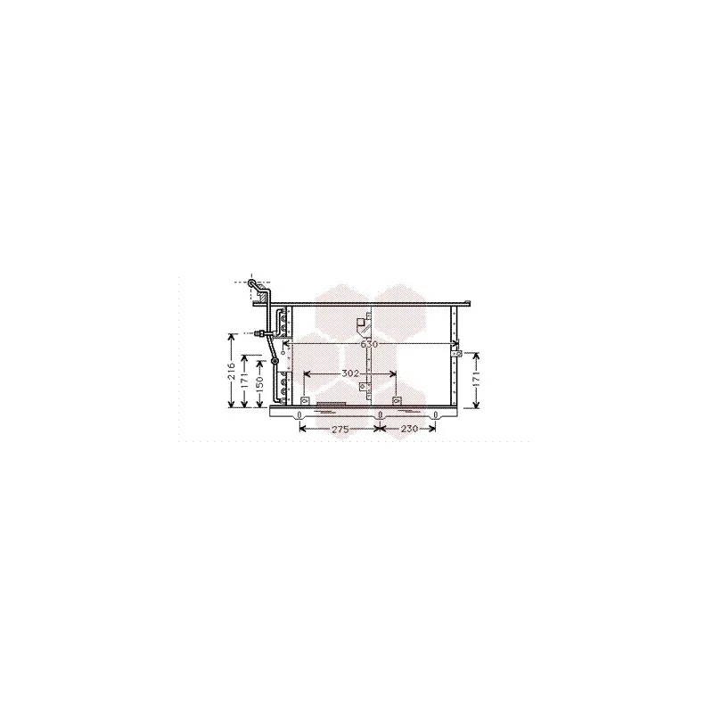 Condenseur, climatisation VAN WEZEL 30005244