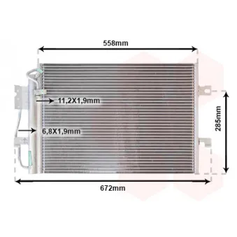Condenseur, climatisation VAN WEZEL 30005257