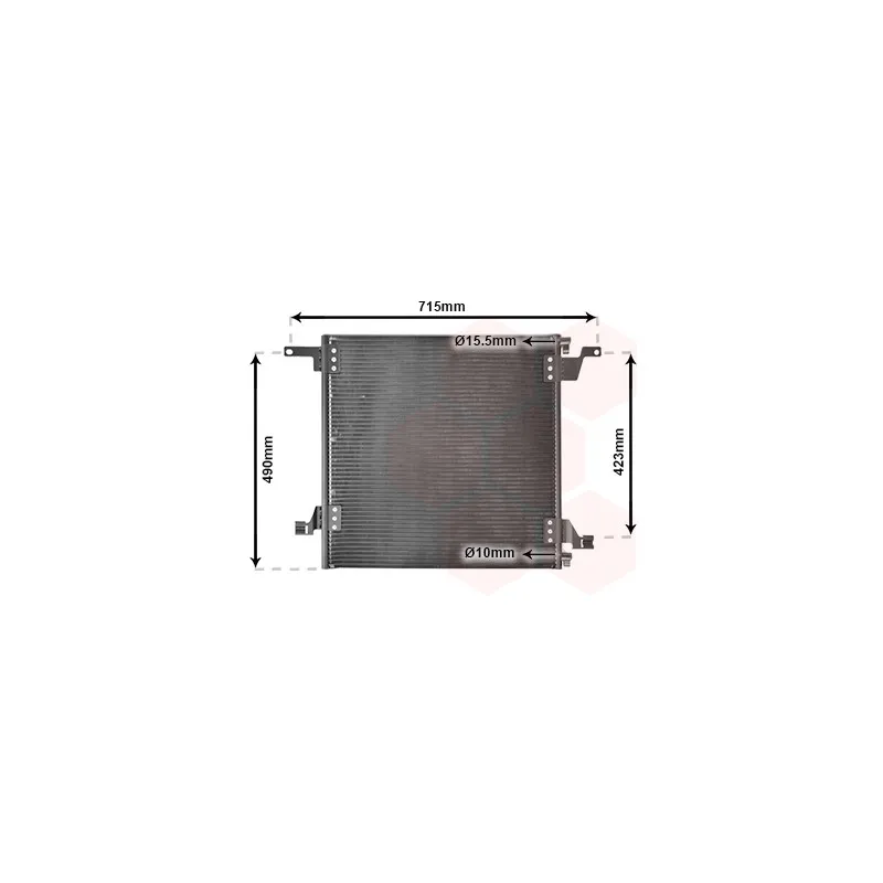 Condenseur, climatisation VAN WEZEL 30005270