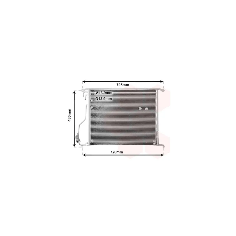 Condenseur, climatisation VAN WEZEL 30005280