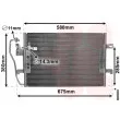 Condenseur, climatisation VAN WEZEL 30005289 - Visuel 1