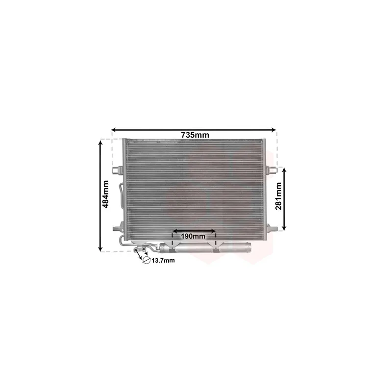 Condenseur, climatisation VAN WEZEL 30005307