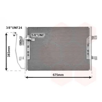 Condenseur, climatisation VAN WEZEL 30005330