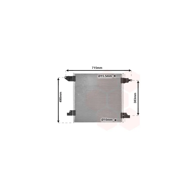Condenseur, climatisation VAN WEZEL 30005345