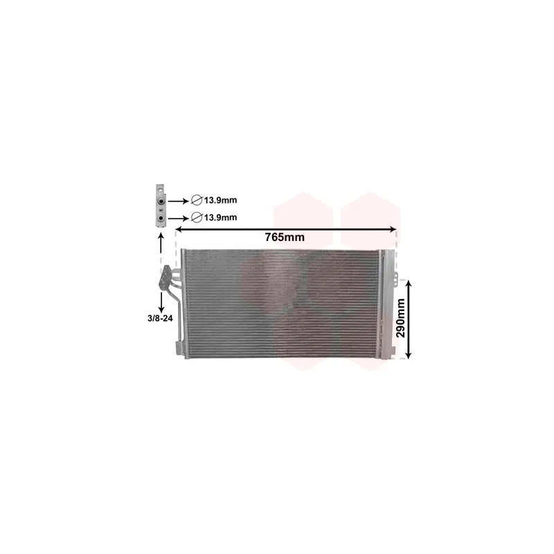 Condenseur, climatisation VAN WEZEL 30005352