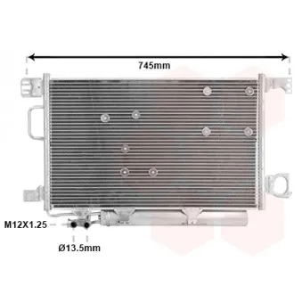 Condenseur, climatisation VAN WEZEL 30005361