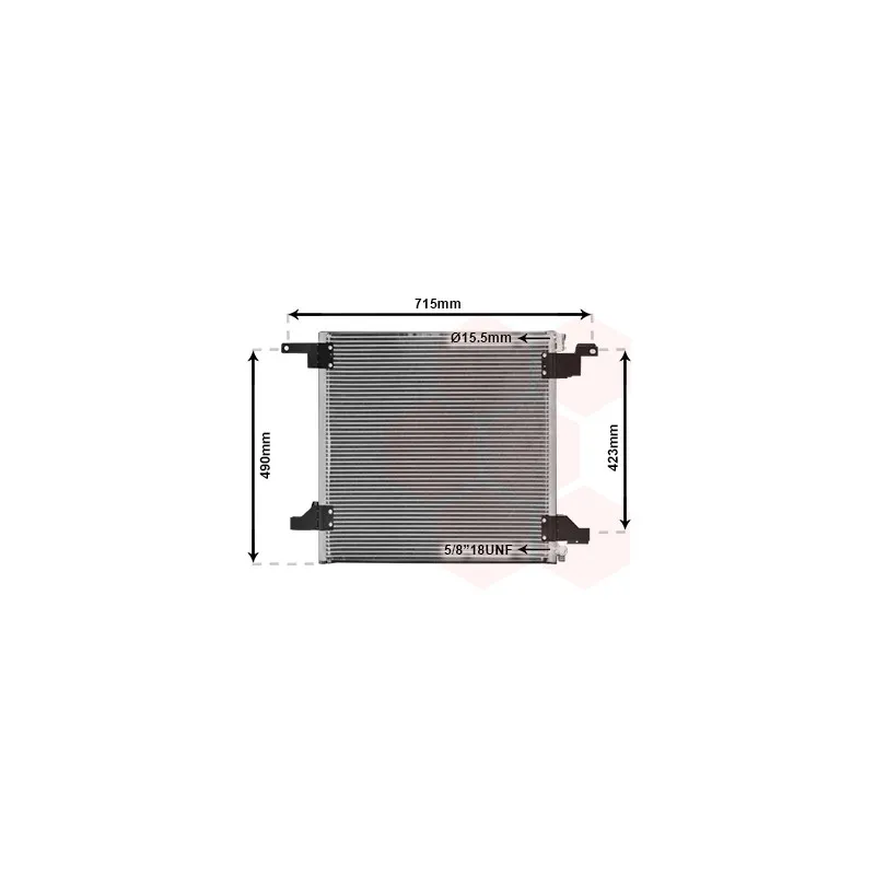 Condenseur, climatisation VAN WEZEL 30005377
