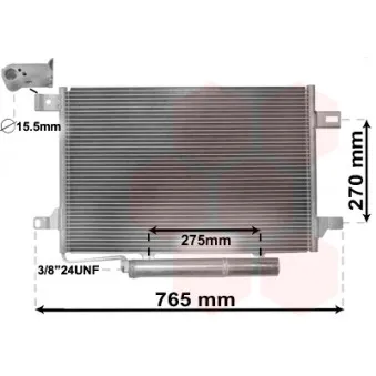 Condenseur, climatisation VAN WEZEL 30005382
