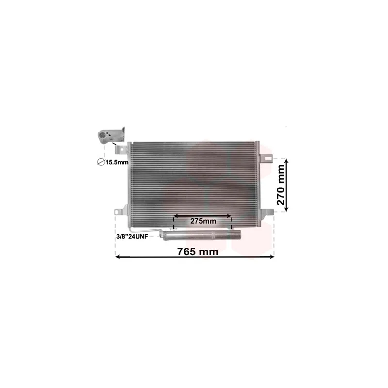 Condenseur, climatisation VAN WEZEL 30005382