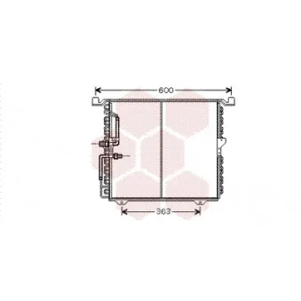 Condenseur, climatisation VAN WEZEL 30005388