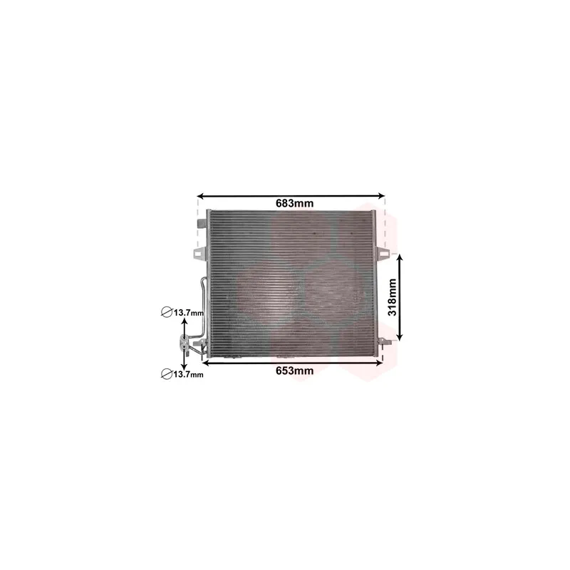 Condenseur, climatisation VAN WEZEL 30005406