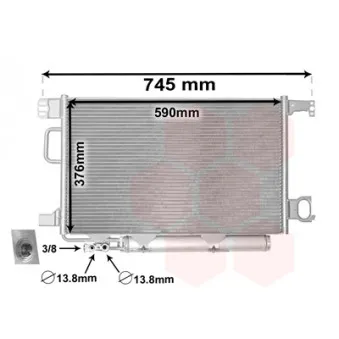 Condenseur, climatisation VAN WEZEL 30005435