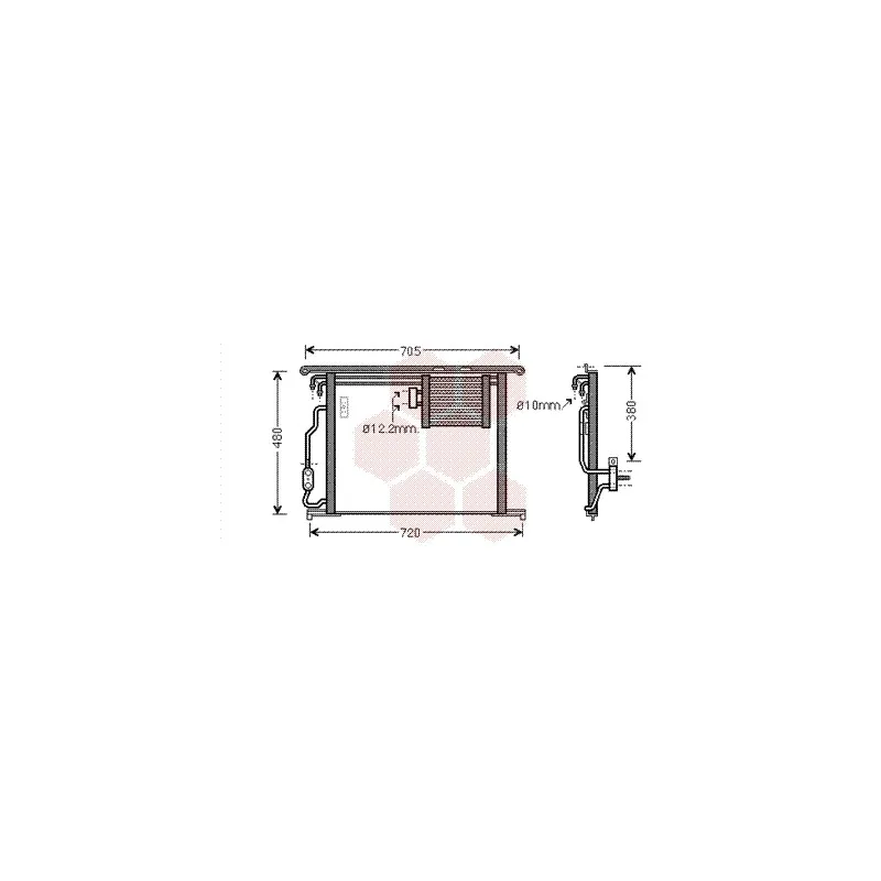 Condenseur, climatisation VAN WEZEL 30005467