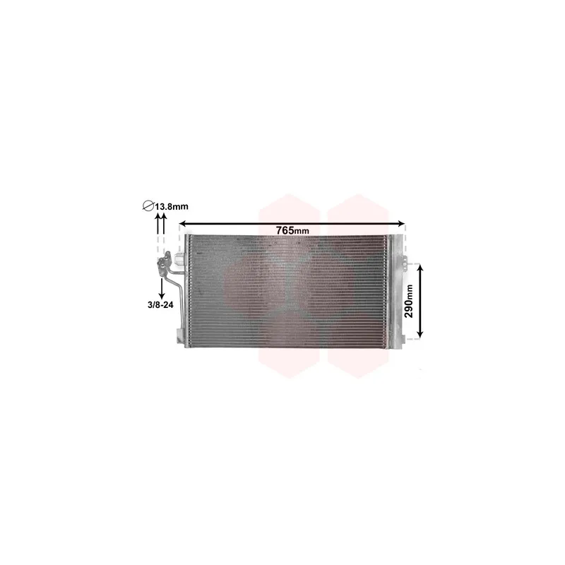 Condenseur, climatisation VAN WEZEL 30005484