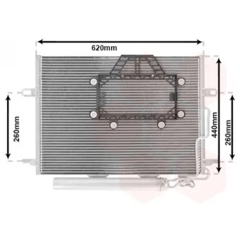 Condenseur, climatisation VAN WEZEL 30005562