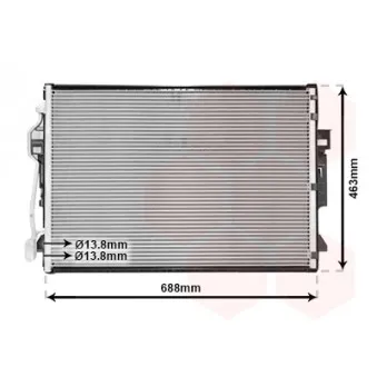 Condenseur, climatisation VAN WEZEL 30005605
