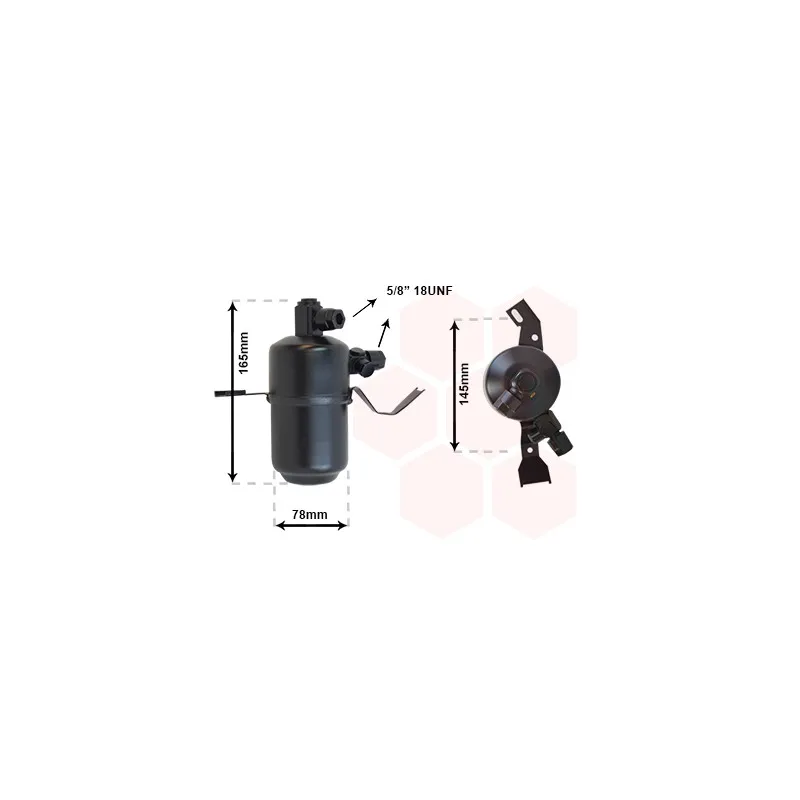 Filtre déshydratant, climatisation VAN WEZEL 3000D003