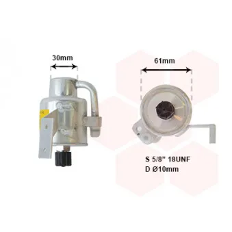 Filtre déshydratant, climatisation VAN WEZEL 3000D073