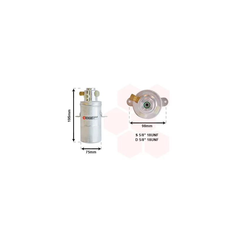Filtre déshydratant, climatisation VAN WEZEL 3000D266
