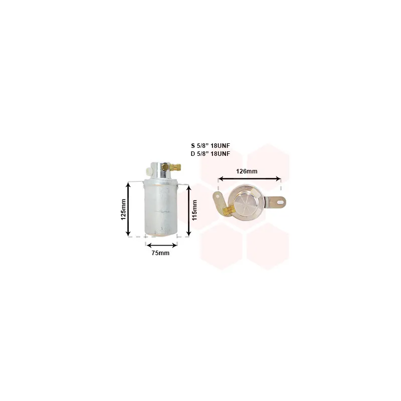 Filtre déshydratant, climatisation VAN WEZEL 3000D373