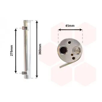 Filtre déshydratant, climatisation VAN WEZEL 3000D471