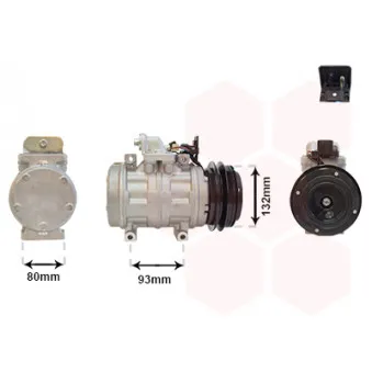 Compresseur, climatisation VAN WEZEL 3000K083