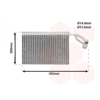 Évaporateur climatisation VAN WEZEL 3000V317