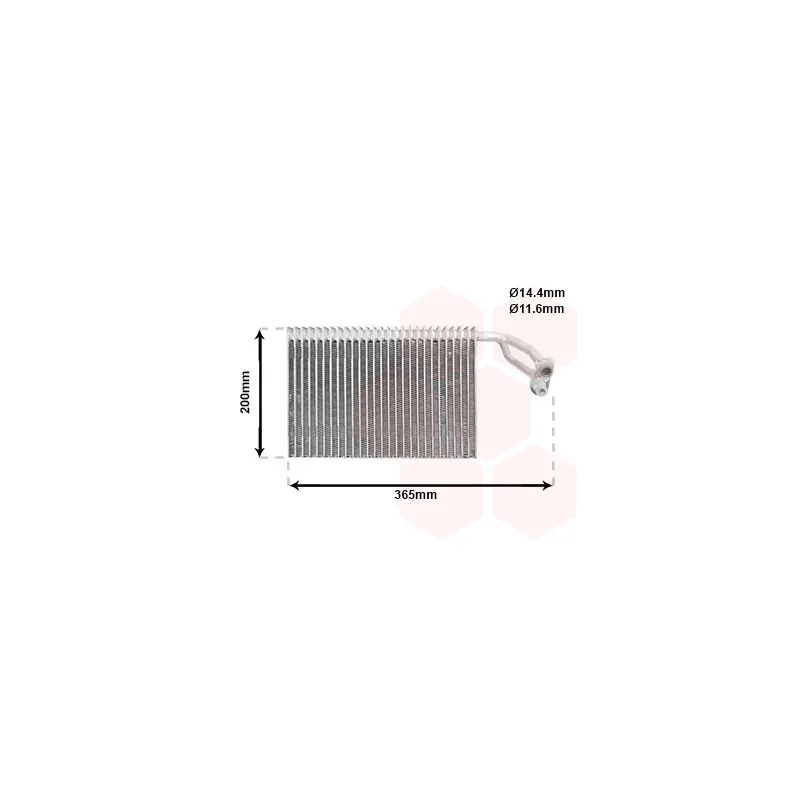 Évaporateur climatisation VAN WEZEL 3000V317