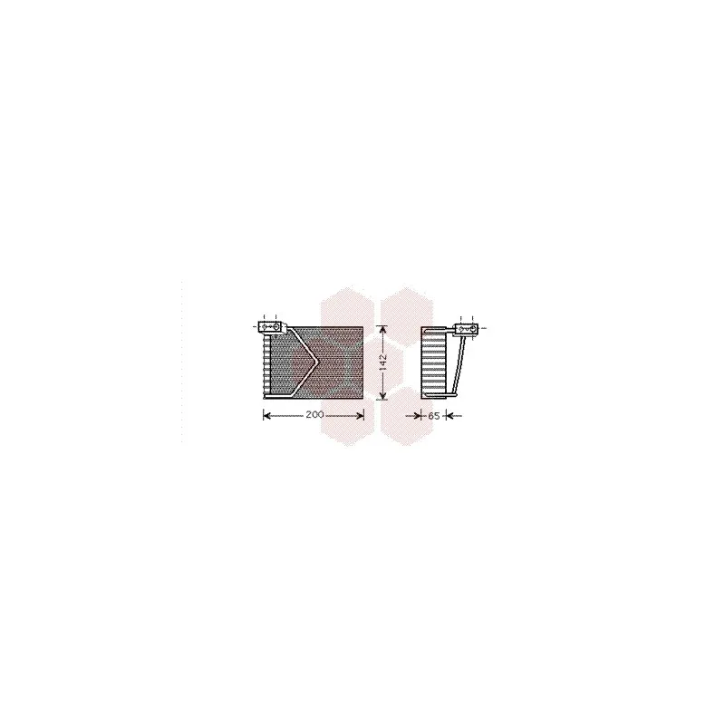 Évaporateur climatisation VAN WEZEL 3000V328
