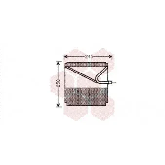 Évaporateur climatisation VAN WEZEL 3000V454