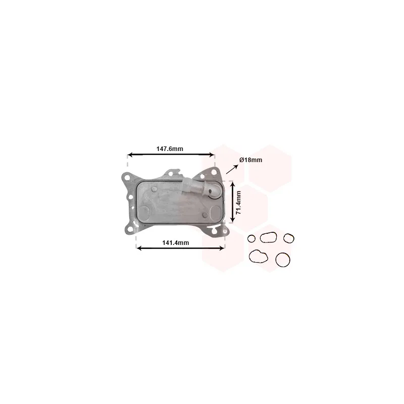 Boîtier, filtre à huile VAN WEZEL 30013705