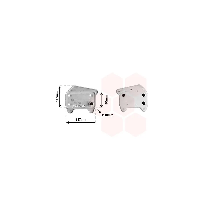 Radiateur d'huile VAN WEZEL 30013707