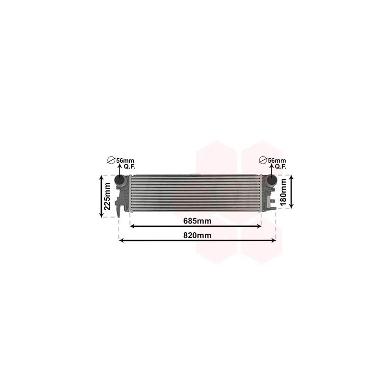 Intercooler, échangeur VAN WEZEL 30014700