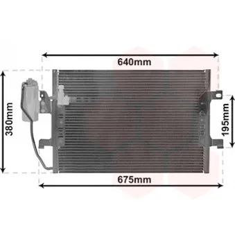 Condenseur, climatisation VAN WEZEL 30015289
