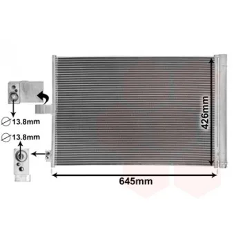 Condenseur, climatisation VAN WEZEL 30015702