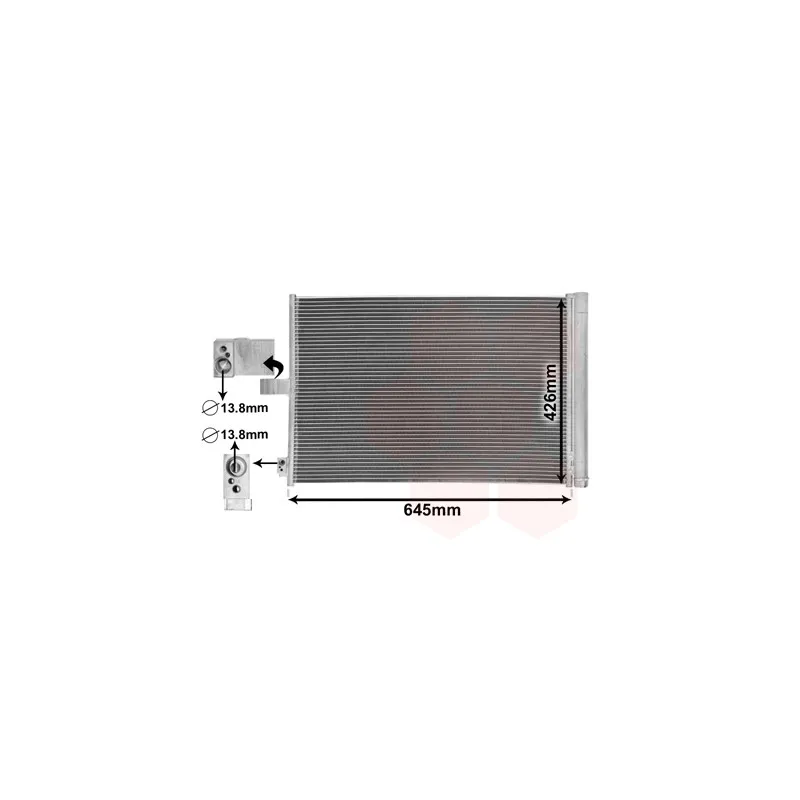 Condenseur, climatisation VAN WEZEL 30015702
