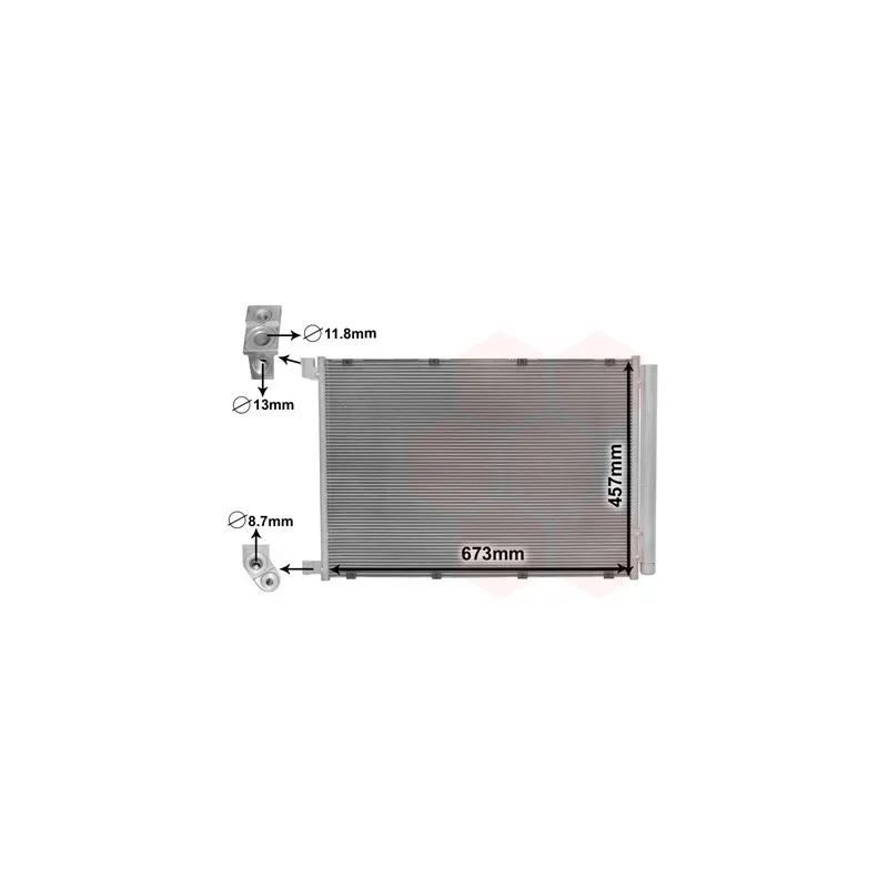 Condenseur, climatisation VAN WEZEL 30015703
