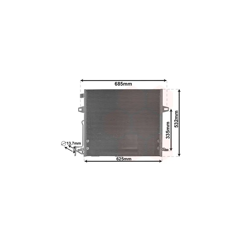 Condenseur, climatisation VAN WEZEL 30015706