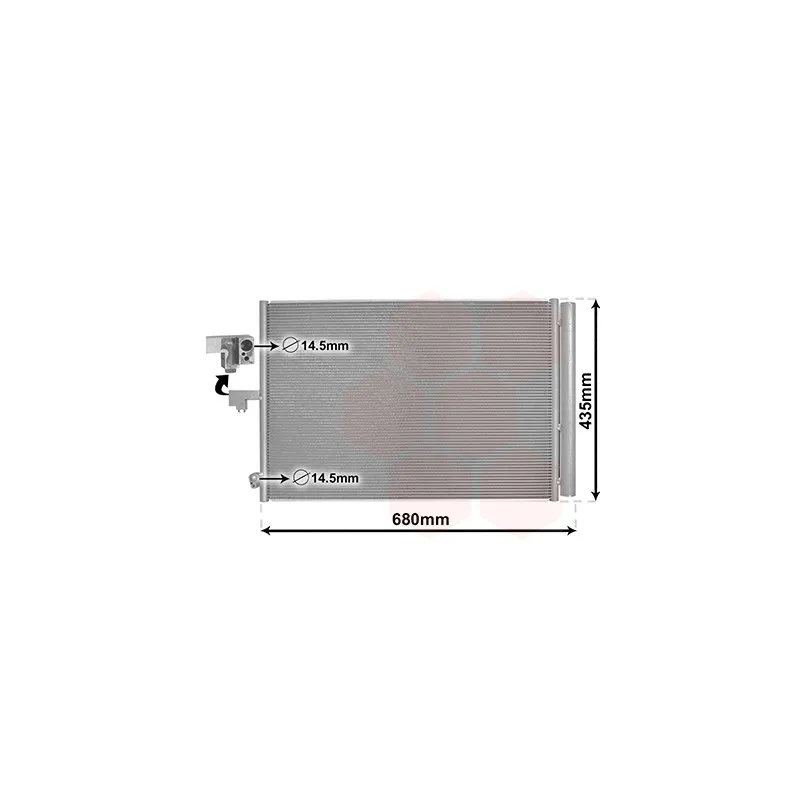 Condenseur, climatisation VAN WEZEL 30015708