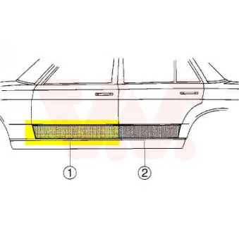 Porte, Carrosserie avant droit VAN WEZEL 3010176
