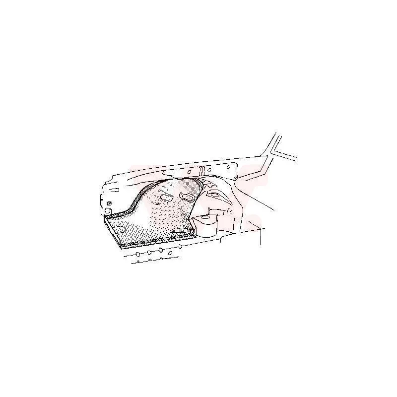 Doublure d'aile avant gauche VAN WEZEL 3010257