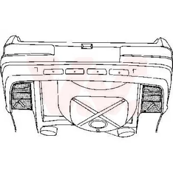 Plancher de carrosserie, coffre à bagages/de chargement arrière droit VAN WEZEL 3010334