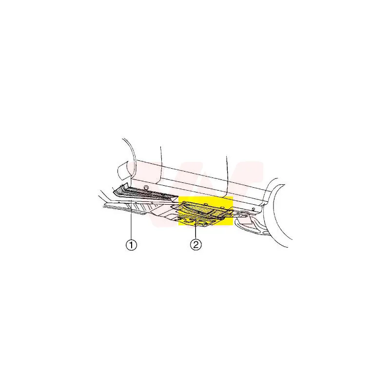 Plancher de carrosserie arrière droit VAN WEZEL 3010388