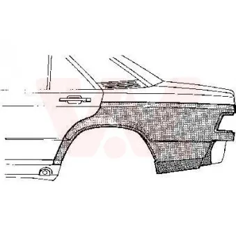 Panneau latéral arrière gauche VAN WEZEL