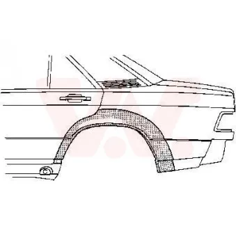 Panneau latéral arrière gauche VAN WEZEL